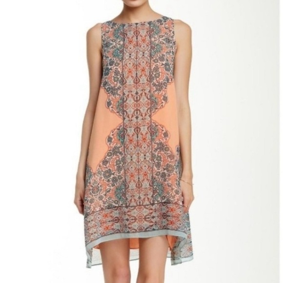 Max Studio Dresses & Skirts - Max Studio Scarf Print Sleeveless Shift Dress XS Lined Chiffon